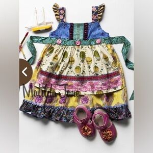 Matilda Jane Wisteria tiered tie back sleeveless dress-girls 18 months. BNWT